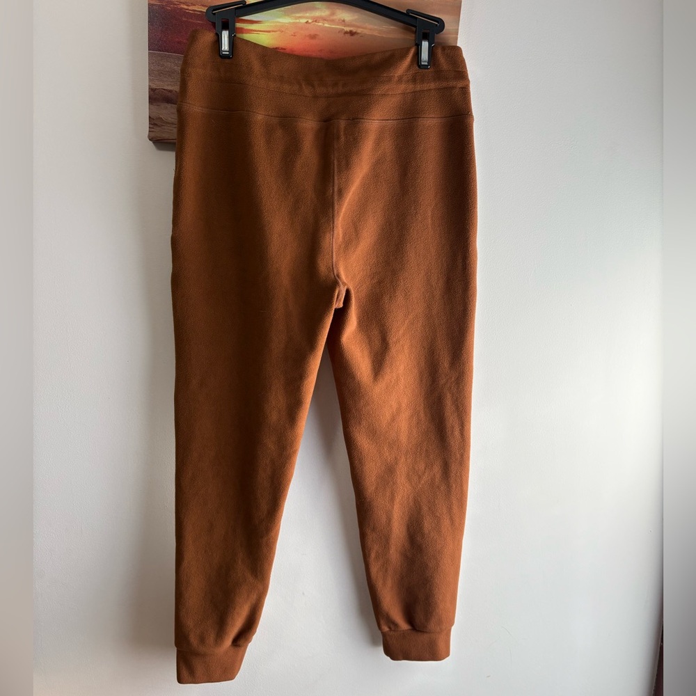 White birch cinnamon brown fleece joggers Large - Picture 5 of 7